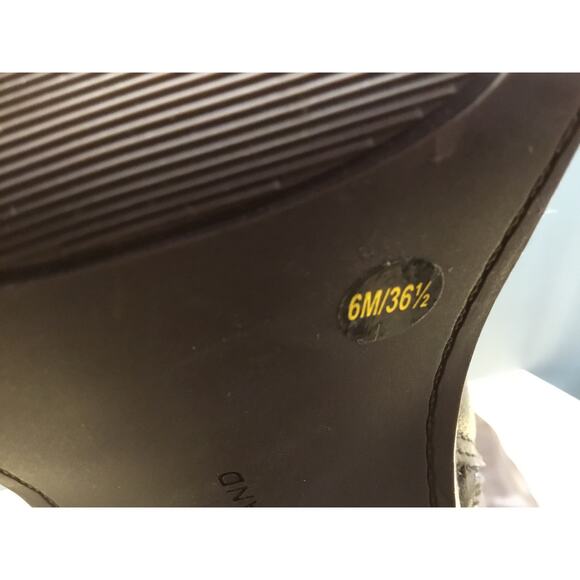 Lucky Brand Odillie Women's 6M Black Leather Knee High Platform Block Heel Boots - Picture 6 of 6